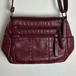 Chic Burgundy Crossbody Bag